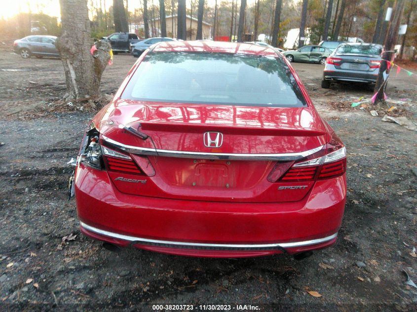 2016 HONDA ACCORD - 18GCR2F54GA031971