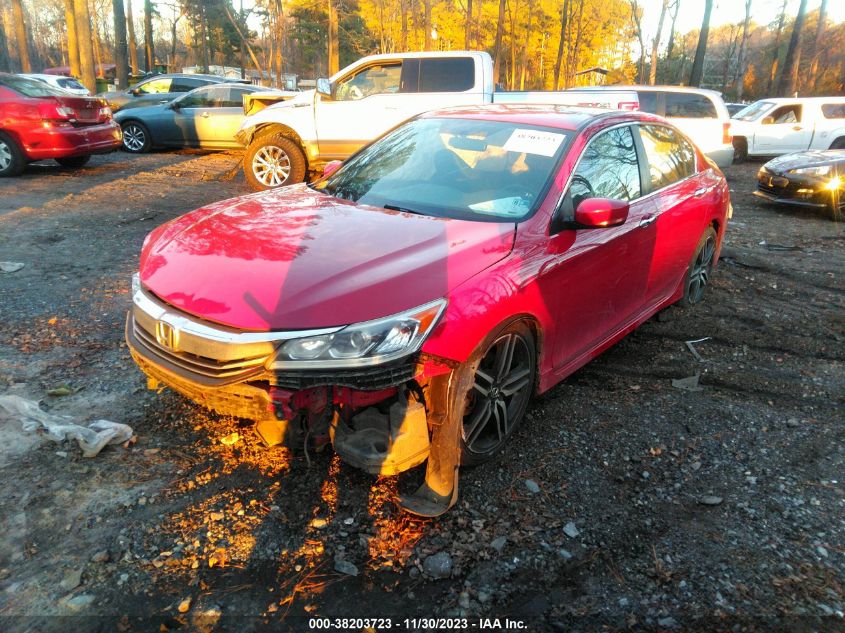 2016 HONDA ACCORD - 18GCR2F54GA031971
