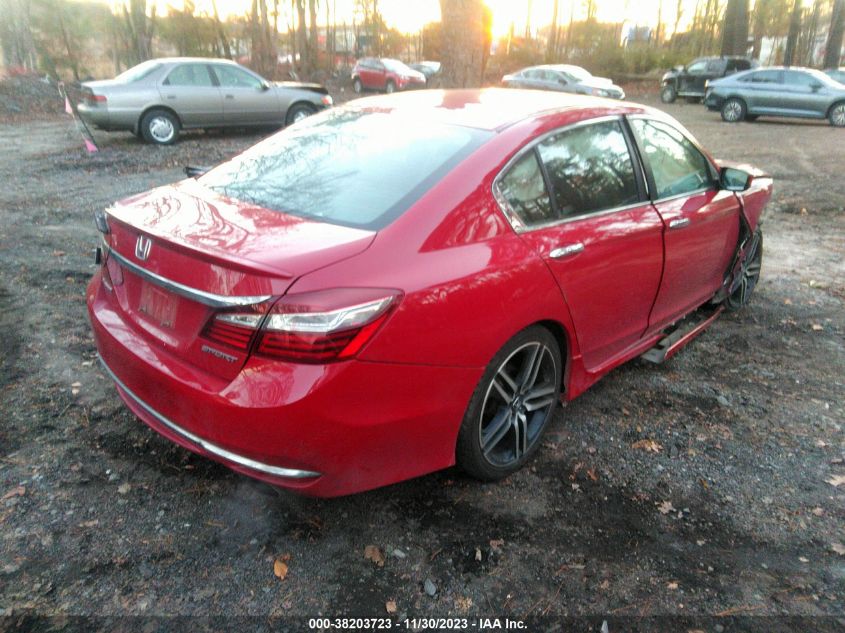 2016 HONDA ACCORD - 18GCR2F54GA031971