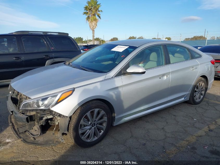 2016 HYUNDAI SONATA 2.4L SPORT - 5NPE34AF4GH404908