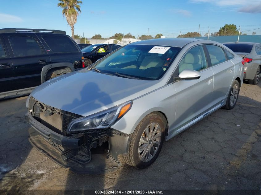 2016 HYUNDAI SONATA 2.4L SPORT - 5NPE34AF4GH404908