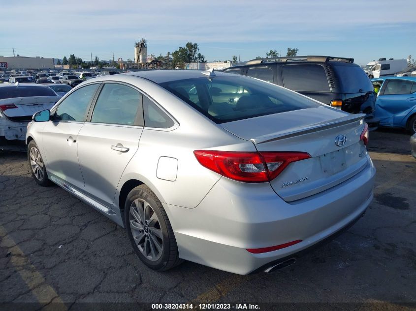 2016 HYUNDAI SONATA 2.4L SPORT - 5NPE34AF4GH404908