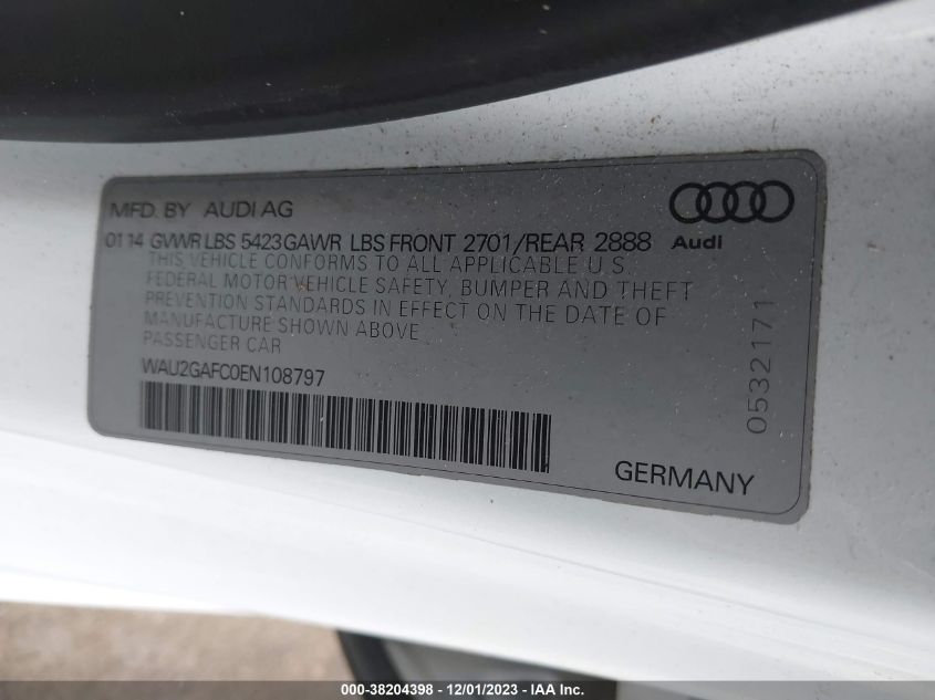 2014 AUDI A7 3.0T PREMIUM PLUS - WAU2GAFC0EN108797
