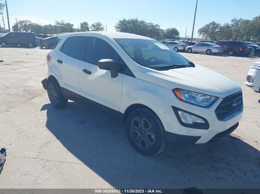 2020 FORD ECOSPORT S - MAJ3S2FE0LC391925