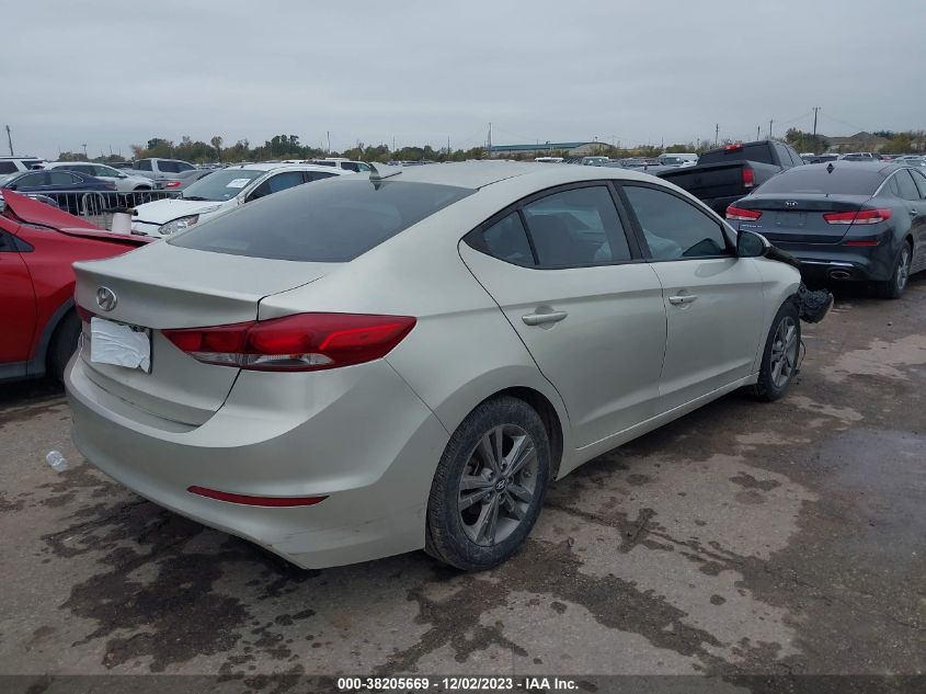 2018 HYUNDAI ELANTRA SEL/VALUE/LIMITED - 5NPD84LF7JH255766