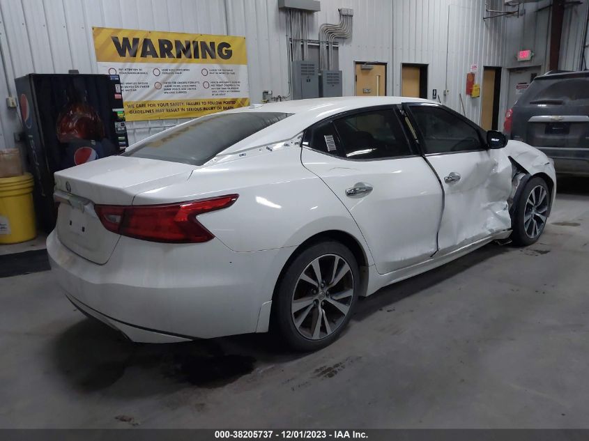 2017 NISSAN MAXIMA 3.5S/SV/SL/SR/PLAT - 1N4AA6AP9HC403457