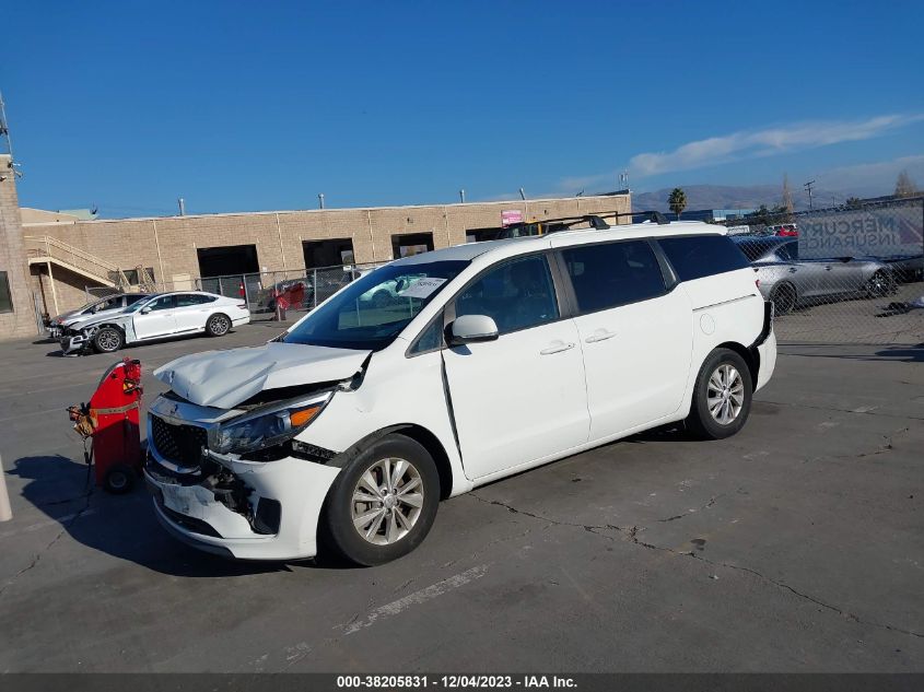 VIN KNDMB5C19H6315174 2017 KIA SEDONA LX