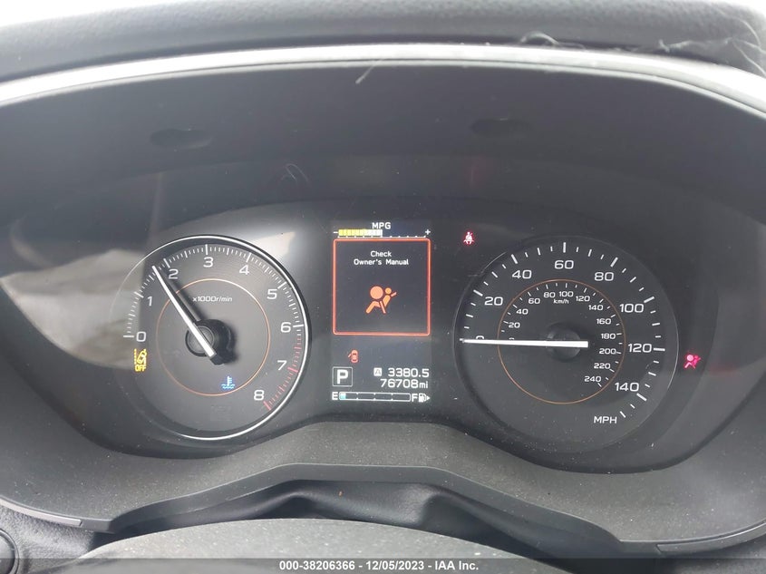 VIN JF2GTAEC4K8233254 2019 SUBARU CROSSTREK 2.0I PREMIUM