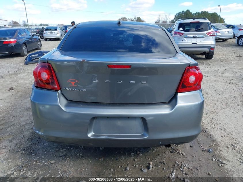 2013 DODGE AVENGER SE - 1C3CDZAB0DN649297