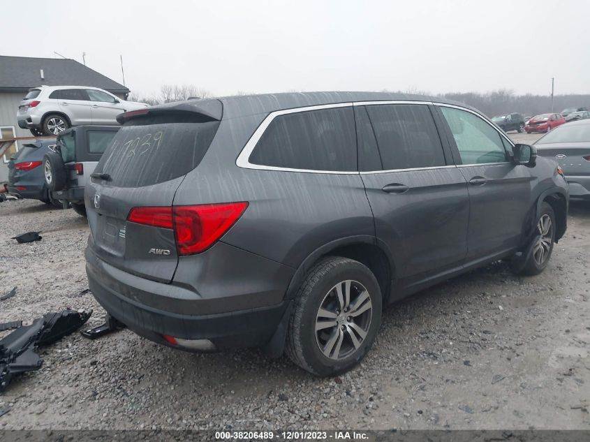 2016 HONDA PILOT EXL - 5FNYF6H5XGB112739