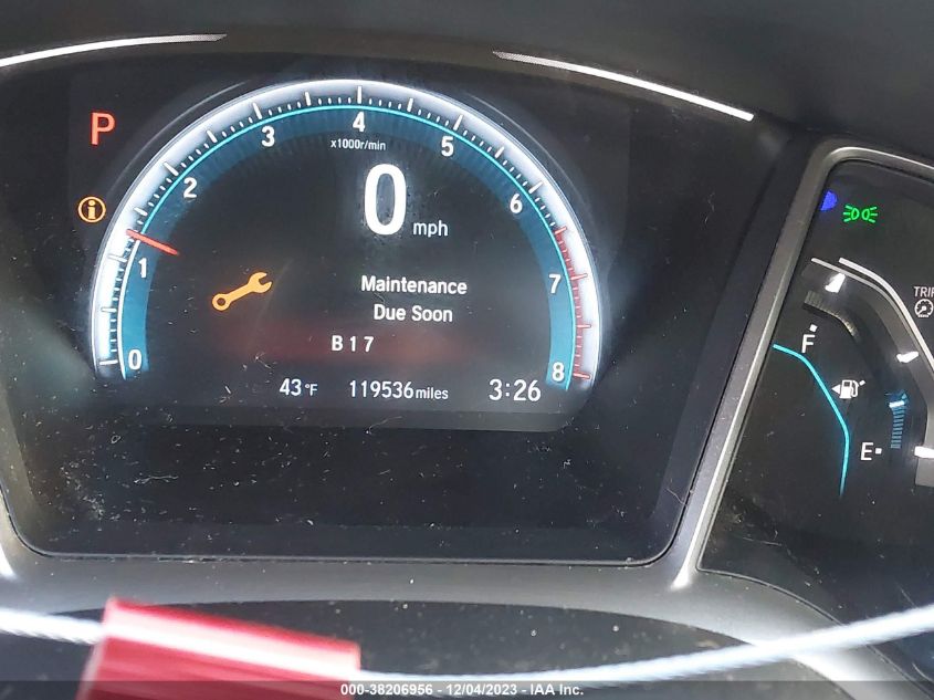 2016 HONDA CIVIC EX - 19XFC1F36GE012132