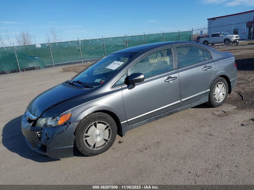 JHMFA3F29AS006451 | 2010 HONDA CIVIC HYBRID