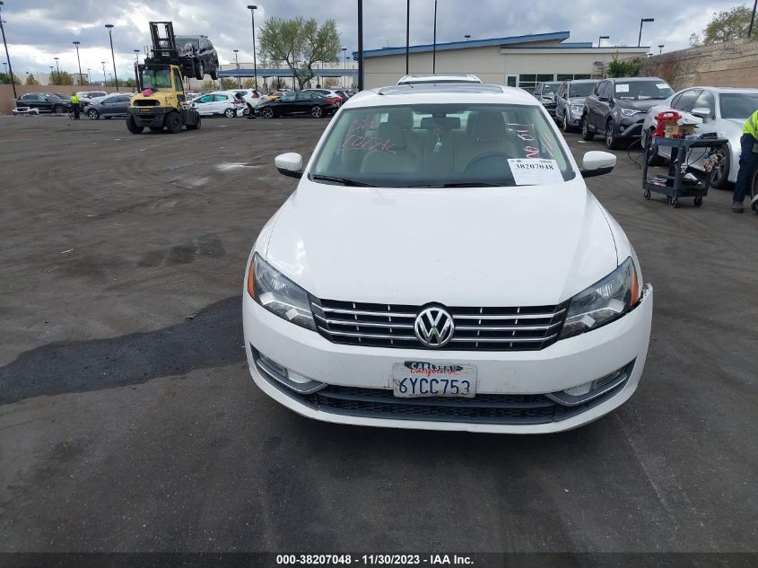 2013 VOLKSWAGEN PASSAT 2.0L TDI SEL PREMIUM - 1VWCN7A39DC036237