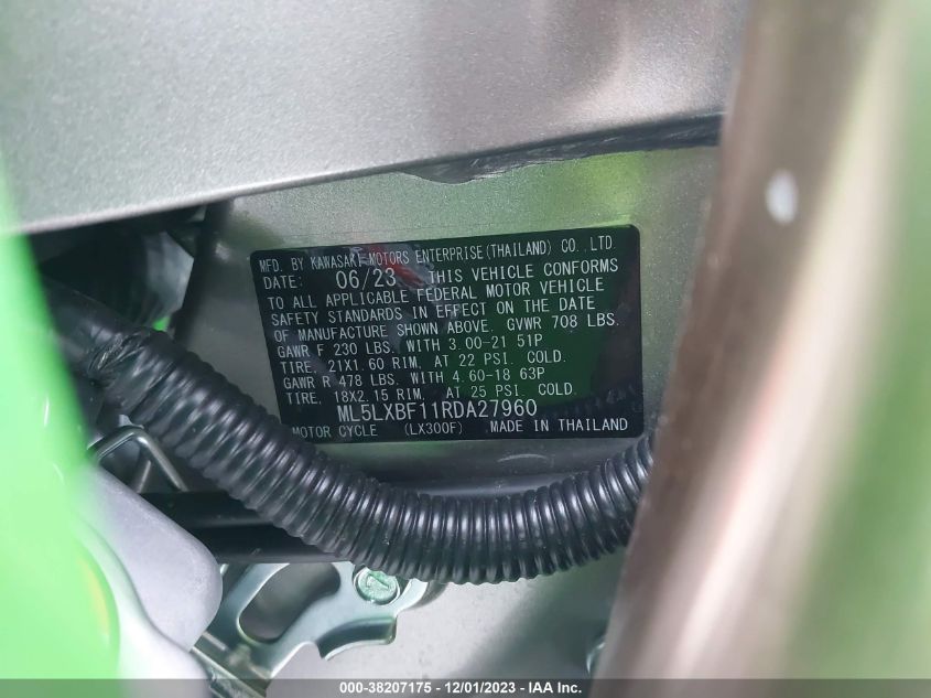 2024 KAWASAKI KLX300 ML5LXBF11RDA27960