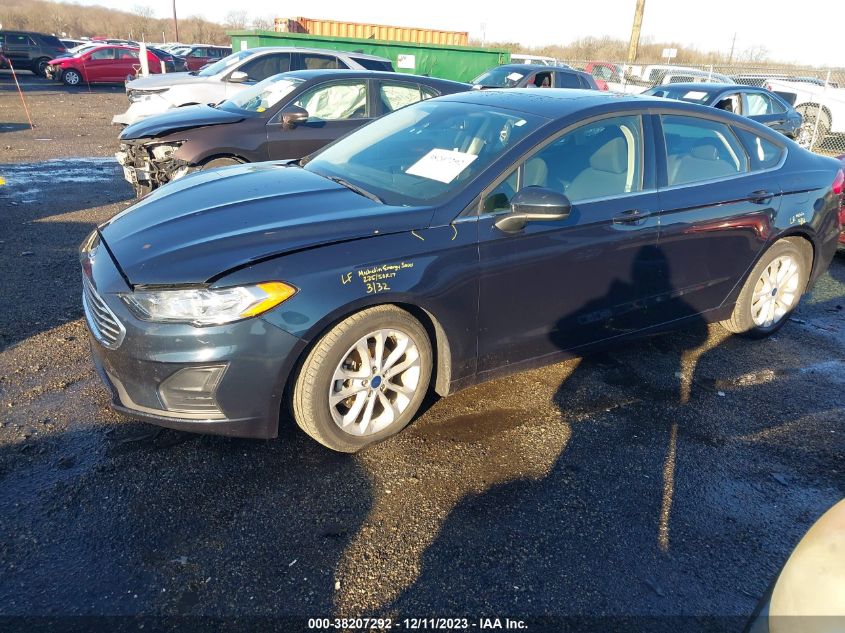 2020 FORD FUSION SE - 3FA6P0LUXLR185401