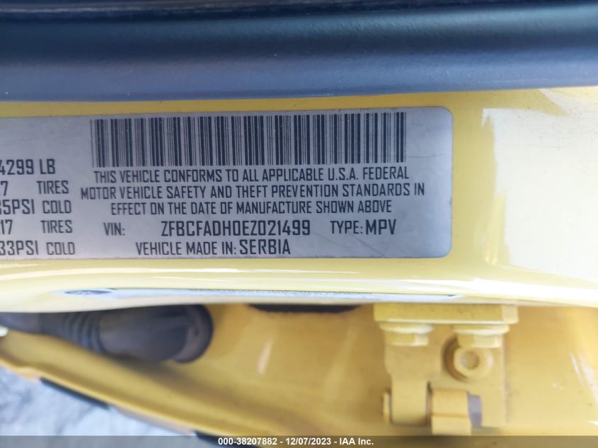 2014 FIAT 500L TREKKING - ZFBCFADH0EZ021499