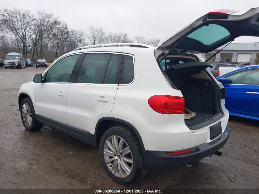 2013 VOLKSWAGEN TIGUAN SE - WVGAV3AX8DW595875