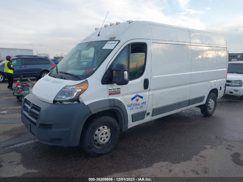 2018 RAM PROMASTER 2500 HIGH ROOF 159" WB 3C6TRVDG8JE107384