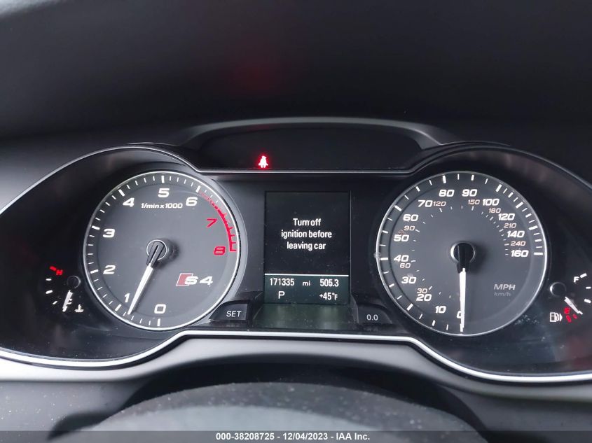 2013 AUDI S4 3.0T PREMIUM PLUS - WAUBGAFL1DA108832