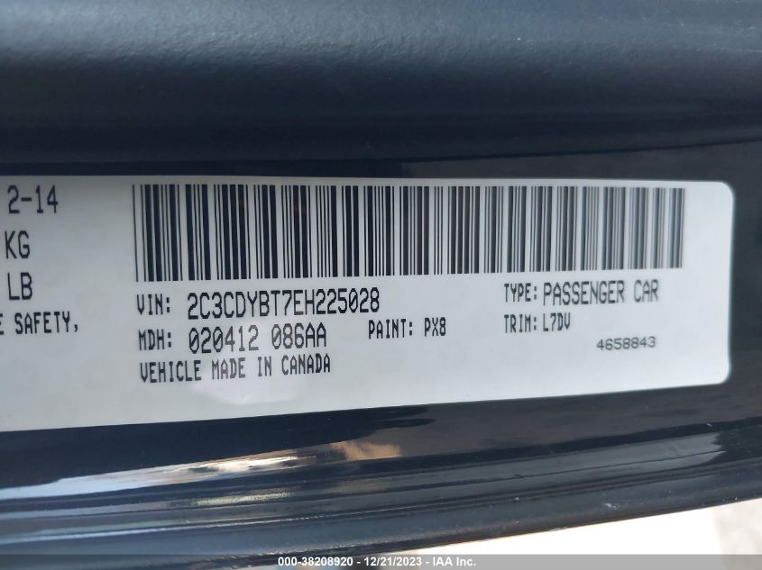 2014 DODGE CHALLENGER R/T - 2C3CDYBT7EH225028
