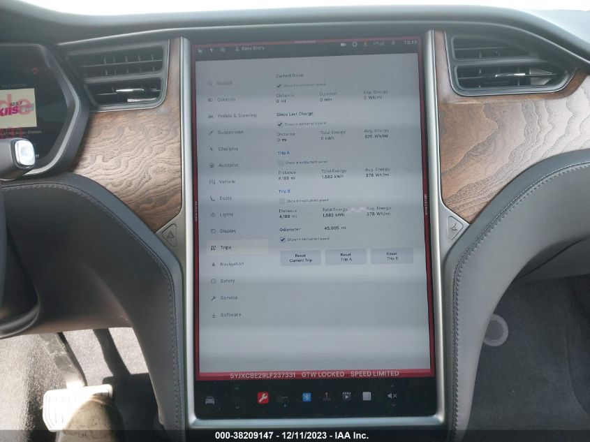 2020 TESLA MODEL X - 5YJXCBE29LF237331