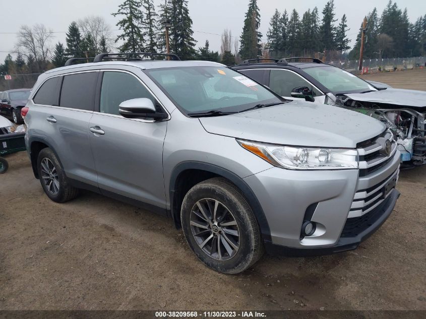 2019 TOYOTA HIGHLANDER XLE - 5TDJZRFH9KS738374