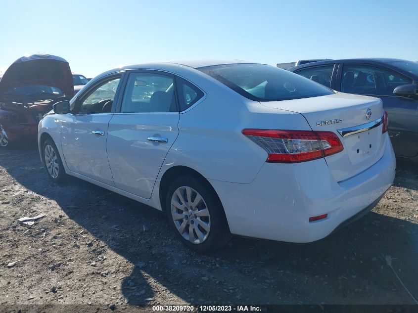 2015 NISSAN SENTRA S - 3N1AB7AP1FY372368