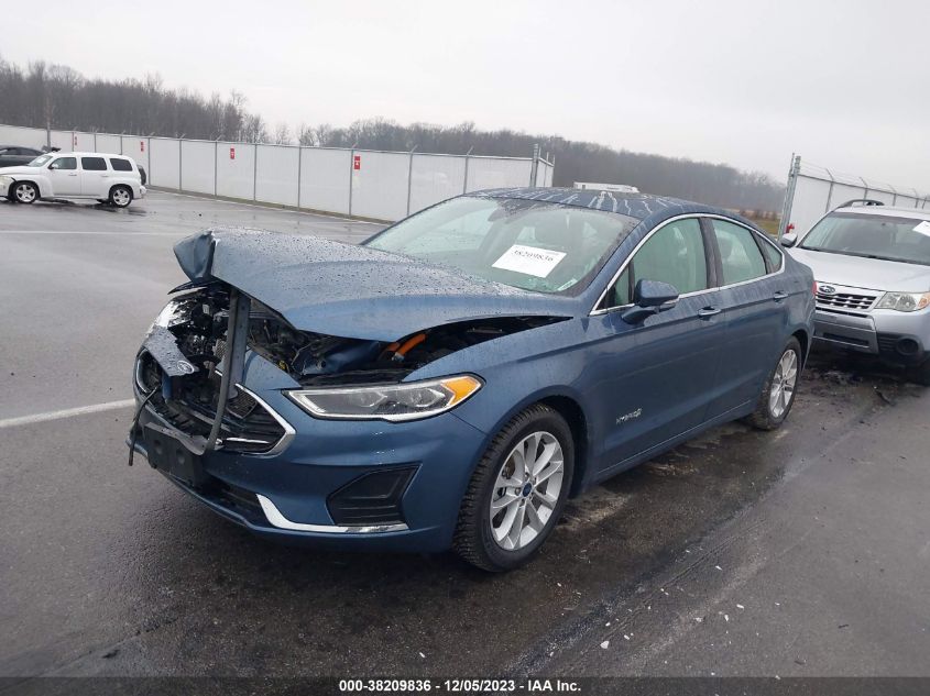 2019 FORD FUSION HYBRID SEL - 3FA6P0MU7KR256079