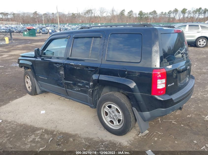 2014 JEEP PATRIOT SPORT - 1C4NJRBB4ED809409