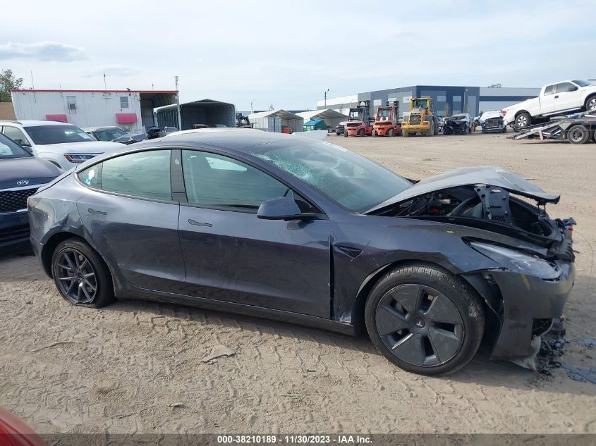 5YJ3E1EB8NF307181 | 2022 TESLA MODEL 3