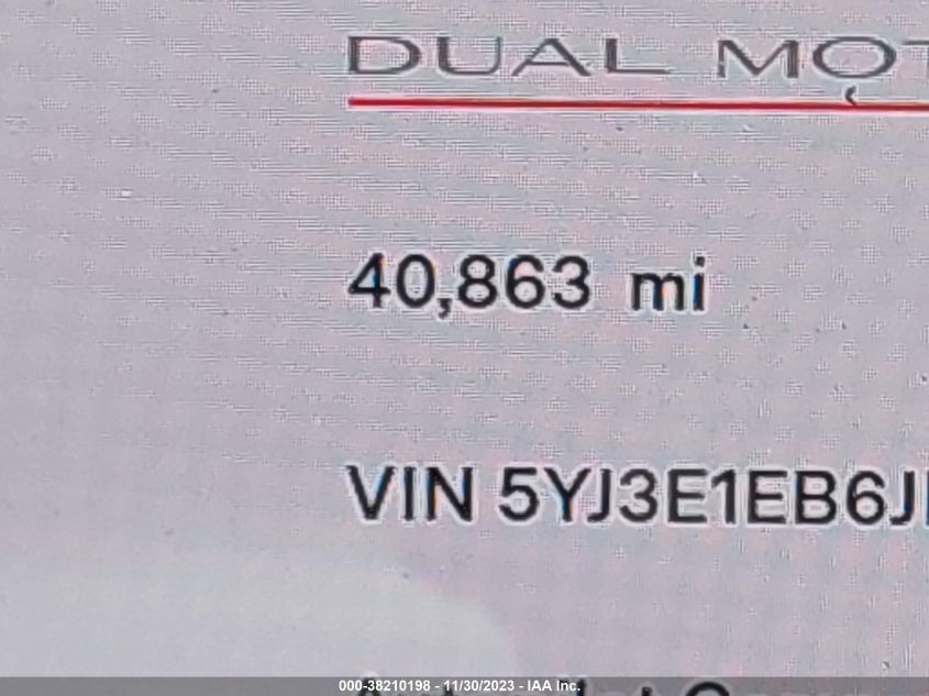 2018 TESLA MODEL 3 LONG RANGE/PERFORMANCE - 5YJ3E1EB6JF083600