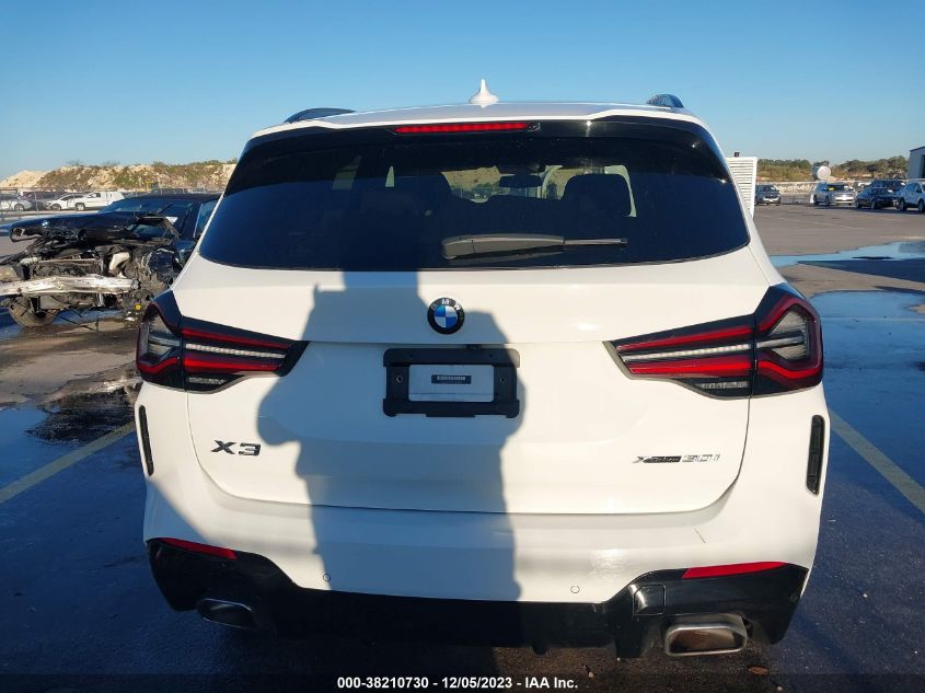 2022 BMW X3 XDRIVE30I - 5UX53DP05N9N20738
