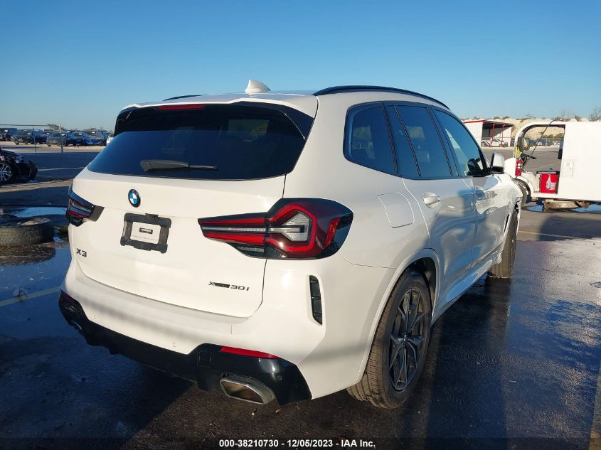 2022 BMW X3 XDRIVE30I - 5UX53DP05N9N20738