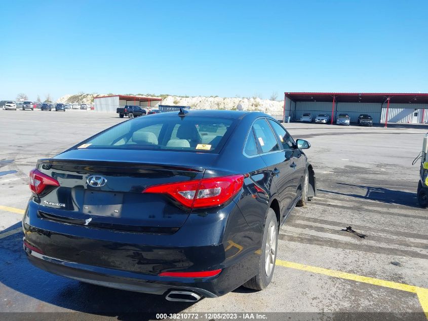 2017 HYUNDAI SONATA 2.4L - 5NPE24AFXHH537628