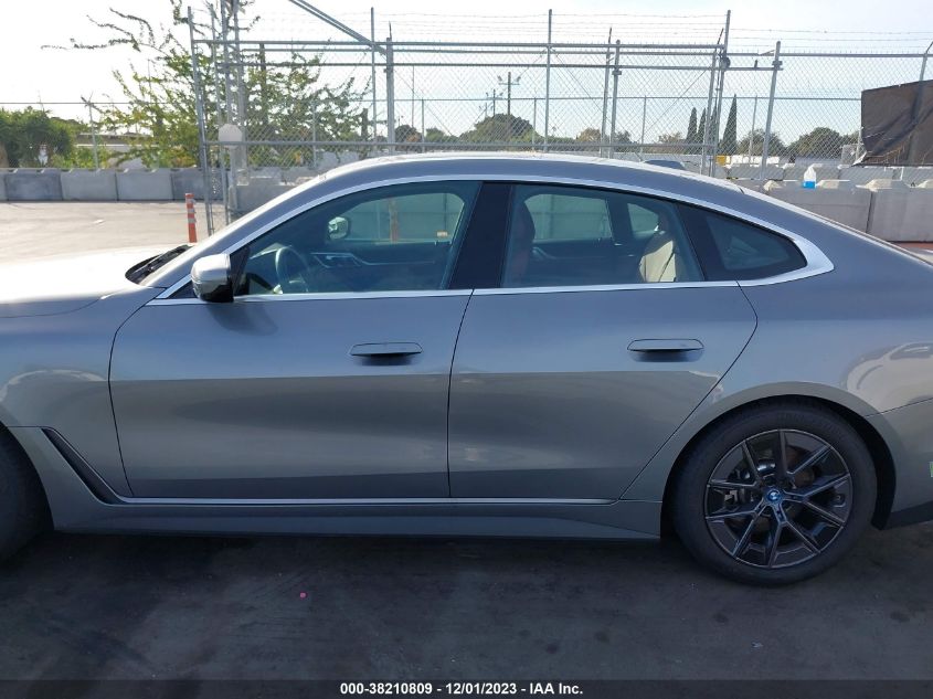 2023 BMW I4 EDRIVE35 WBY43AW02PFR10082