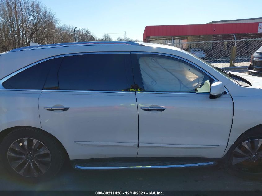2016 ACURA MDX TECHNOLOGY   ACURAWATCH PLUS PACKAGES/TECHNOLOGY PACKAGE - 5FRYD3H47GB017212