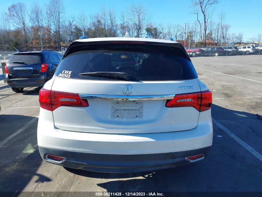 2016 ACURA MDX TECHNOLOGY   ACURAWATCH PLUS PACKAGES/TECHNOLOGY PACKAGE - 5FRYD3H47GB017212
