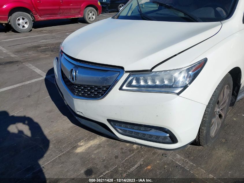 2016 ACURA MDX TECHNOLOGY   ACURAWATCH PLUS PACKAGES/TECHNOLOGY PACKAGE - 5FRYD3H47GB017212