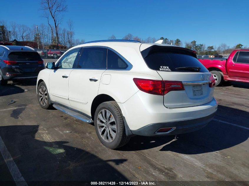 2016 ACURA MDX TECHNOLOGY   ACURAWATCH PLUS PACKAGES/TECHNOLOGY PACKAGE - 5FRYD3H47GB017212