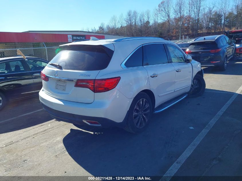 2016 ACURA MDX TECHNOLOGY   ACURAWATCH PLUS PACKAGES/TECHNOLOGY PACKAGE - 5FRYD3H47GB017212