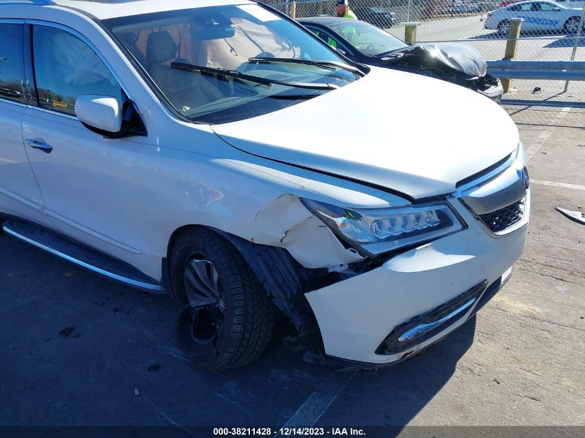 2016 ACURA MDX TECHNOLOGY   ACURAWATCH PLUS PACKAGES/TECHNOLOGY PACKAGE - 5FRYD3H47GB017212
