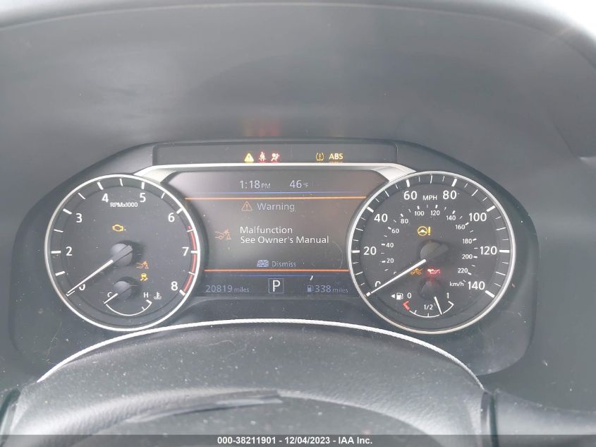 2021 NISSAN ALTIMA SR FWD - 1N4BL4CV3MN420719