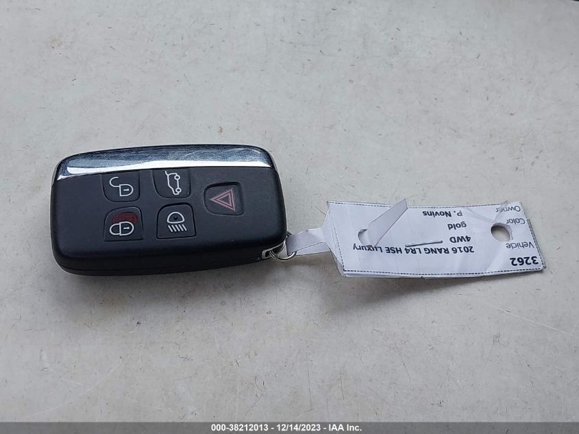 2016 LAND ROVER LR4 HSE LUX - SALAK2V60GA812712