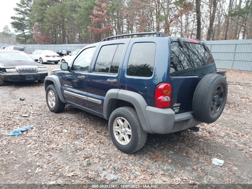 1J4GL48K13W508461 2003 JEEP LIBERTY SPORTphoto 3