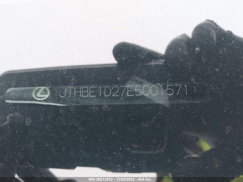 2014 LEXUS IS 350 - JTHBE1D27E5001571