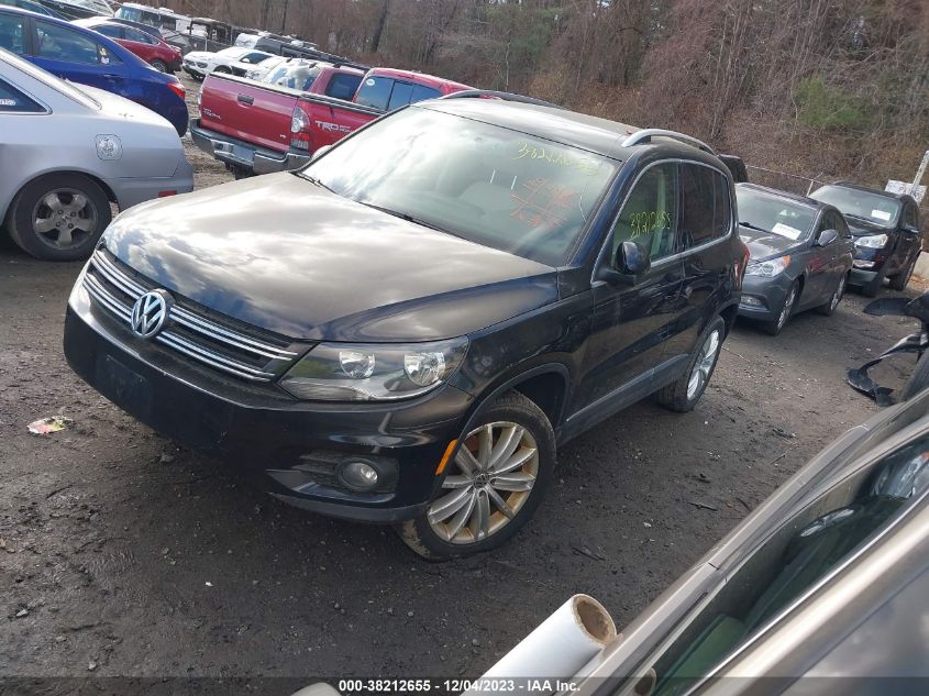 2014 VOLKSWAGEN TIGUAN SE - WVGAV3AX8EW508834