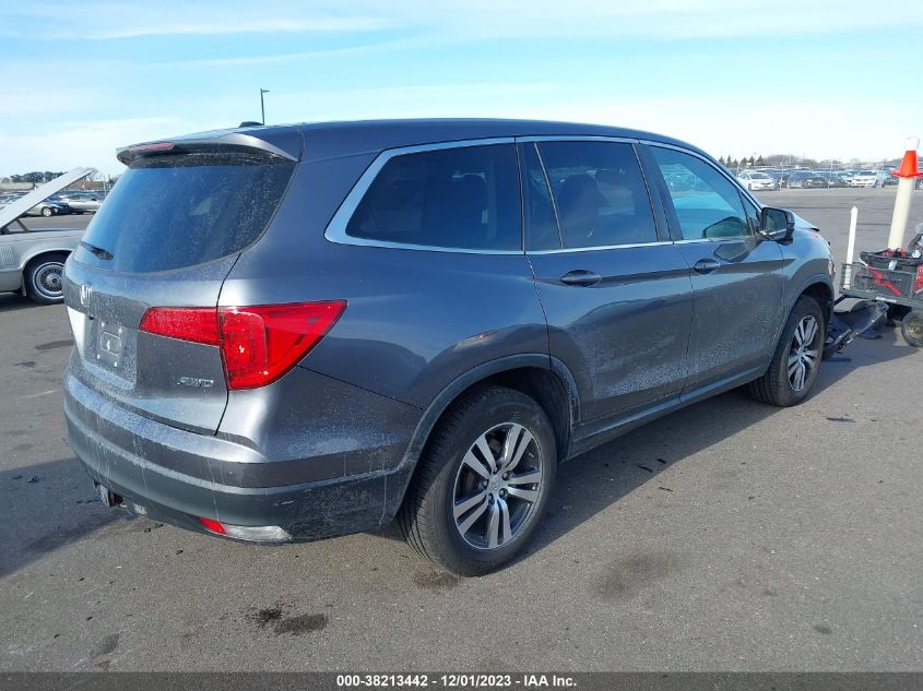 2016 HONDA PILOT EXL - 5FNYF6H53GB120794