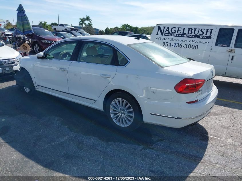 2016 VOLKSWAGEN PASSAT SE - 1VWBS7A33GC010905