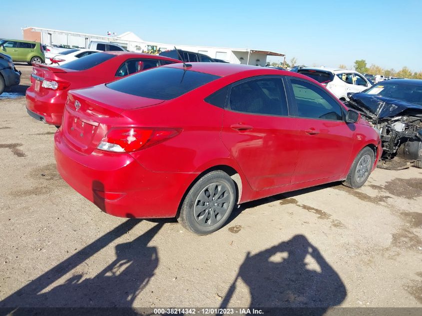 2016 HYUNDAI ACCENT SE - KMHCT4AE8GU026544