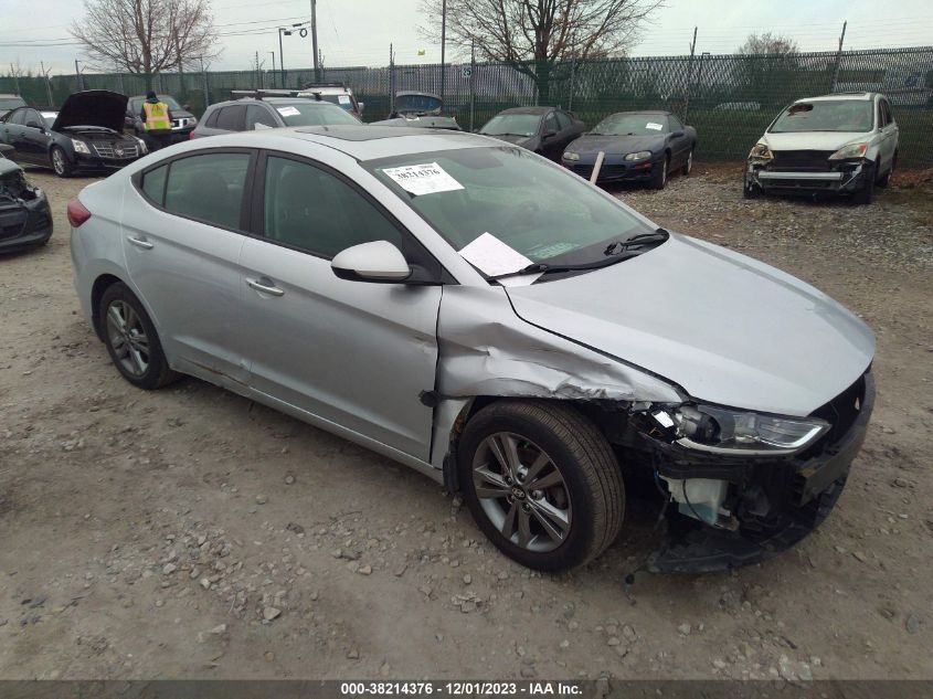 2018 HYUNDAI ELANTRA SEL/VALUE/LIMITED - KMHD84LF8JU452446